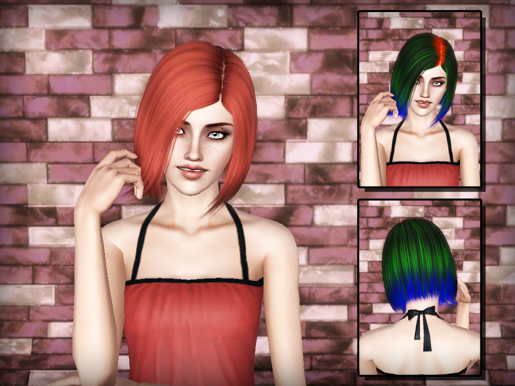 Highlighted bob NightCrawler hairstyle 01 retextured by Forever and ...