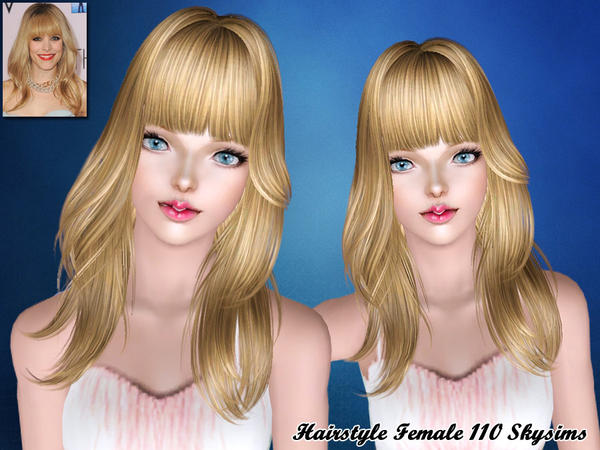 Full with fringe hairstyle 110 by Skysims for Sims 3