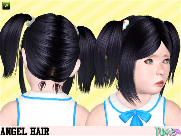 Angel College hairstyle Yume by Zauma for Sims 3