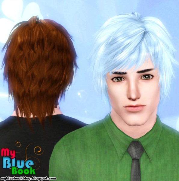Wavy medium hair retextured by TumTum Simiolino for Sims 3