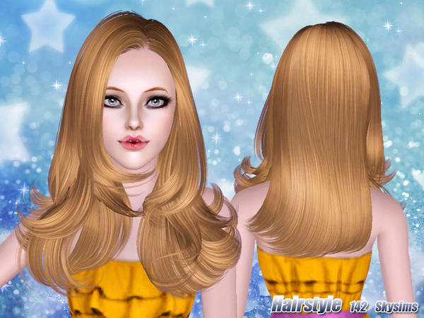 Voluminous waves hairstyle 142 by Skysims for Sims 3