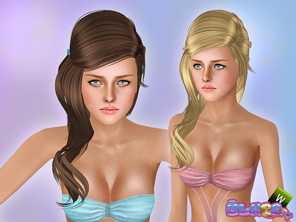 Beautifully hairstyle 12 by Ulker for Sims 3