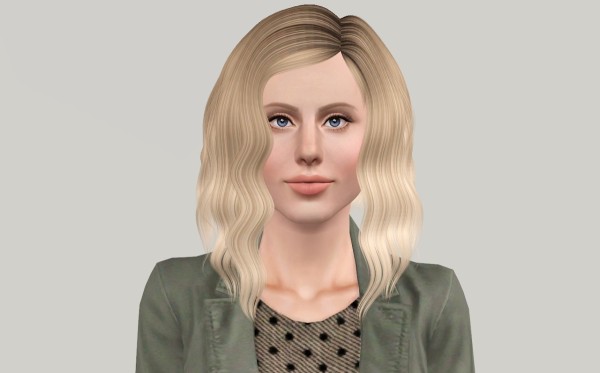 Alessos XO hairstyle retextured by Fanaskher for Sims 3
