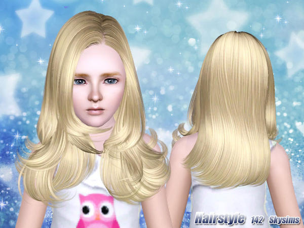 Voluminous waves hairstyle 142 by Skysims for Sims 3