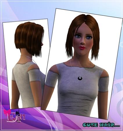  Cute Hairstyle by ESsiN for Sims 3
