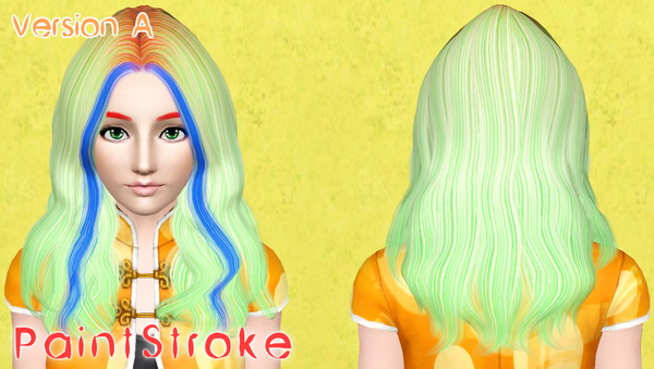 Cazy Beat Of My Drum hairstyle retextured by Katty for Sims 3