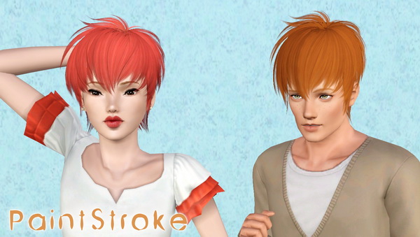 ButterflySims 057 hairstyle retextured by katty for Sims 3