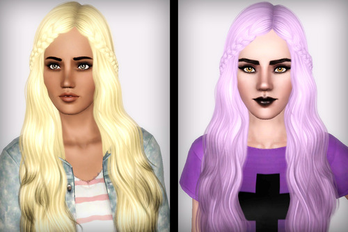 Cazy’s Northern Star hairstyle retextured by Forever and Always for Sims 3