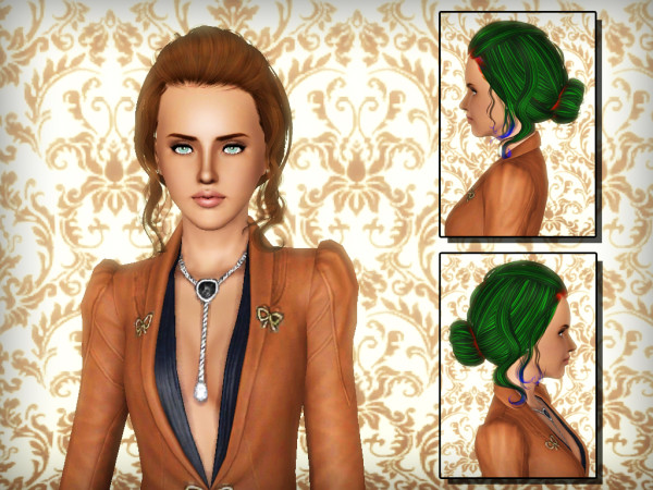 Caught bangs hairstyle NewSea`s Candice retextured by Forever and Always for Sims 3