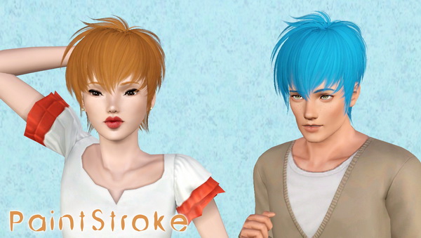 ButterflySims 057 hairstyle retextured by katty for Sims 3