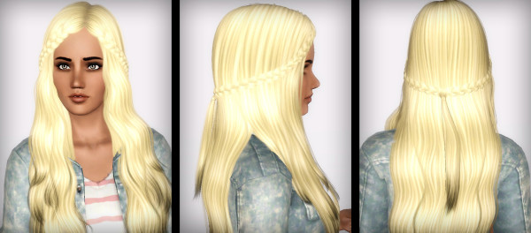 Cazy’s Northern Star hairstyle retextured by Forever and Always for Sims 3