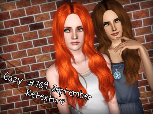 Cazy`s 109 September hairstyle retextured by Forever and Always for Sims 3