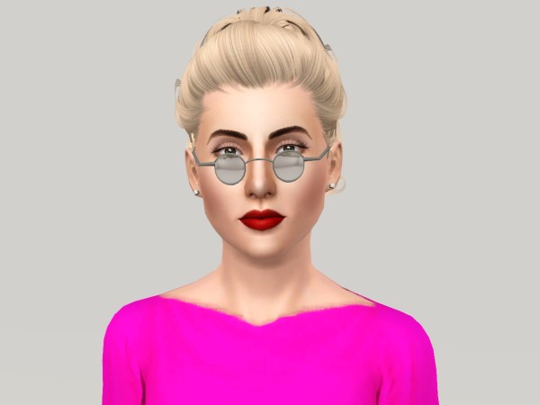 Ponytail hairstyle  Newsea’s Hanna retextured by Fanskher for Sims 3