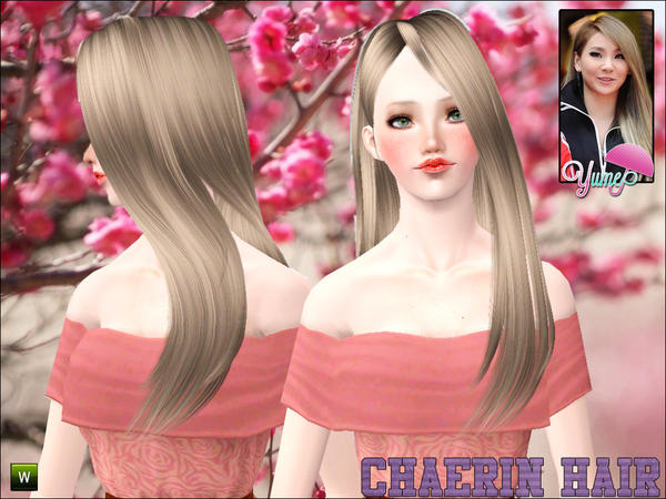 Yume Chaerin hairstyle by Zauma  for Sims 3