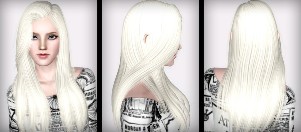 Alesso`s Eve Straight Up The Side hairstyle retextured by Forever and Always for Sims 3