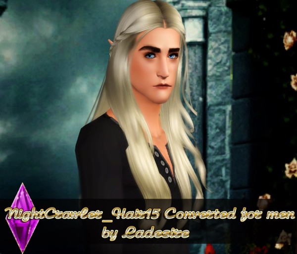 NightCrawler`15  hairstyle converted for men by Ladesire  for Sims 3