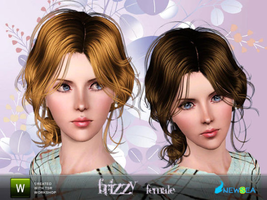 Frizzy hairstyle by NewSea - Sims 3 Hairs