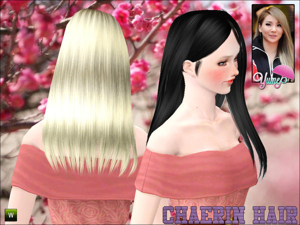 Yume Chaerin hairstyle by Zauma  for Sims 3