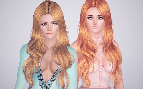 Shiny hairstyle NewSea`s Sand Glass retextured by Brad for Sims 3