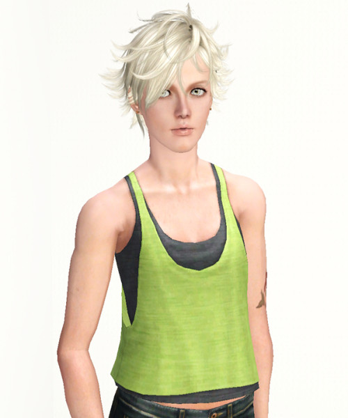 Flipping Out for girls hairstyle 001 by Kijiko for Sims 3