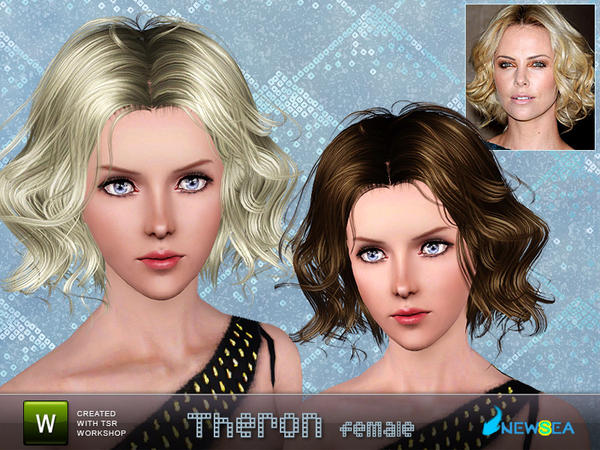 Theron hairstyle by NewSea  for Sims 3