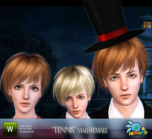  Tennis hairstyle by NewSea for Sims 3