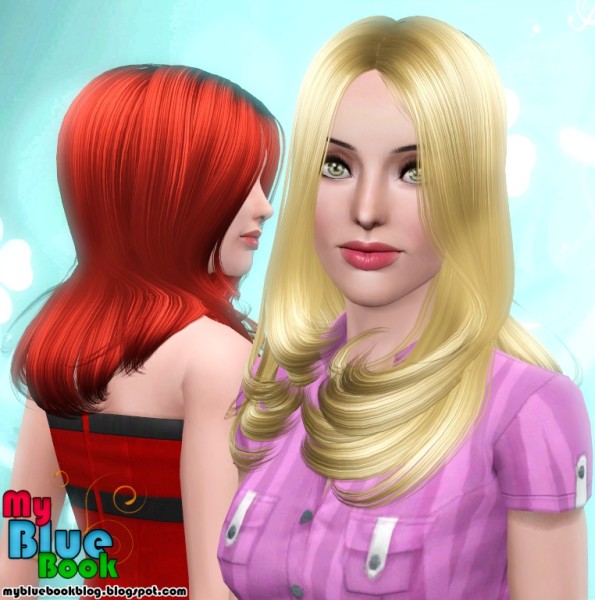 Chin lenght hairstyle Peggy 5637 retextured by TumTum Simiolino for Sims 3