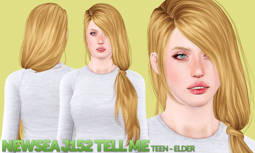 NewSea`s TellMe and Clover hairstyles retextured by Shack and Shame for Sims 3