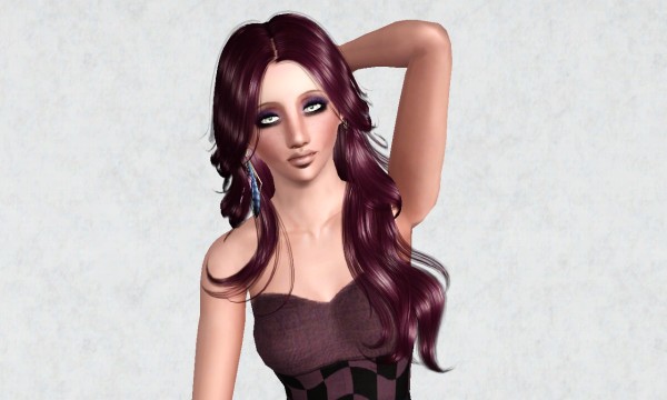 Glorious hairstyle SkySims 008 retextured by Marie Antoinette for Sims 3