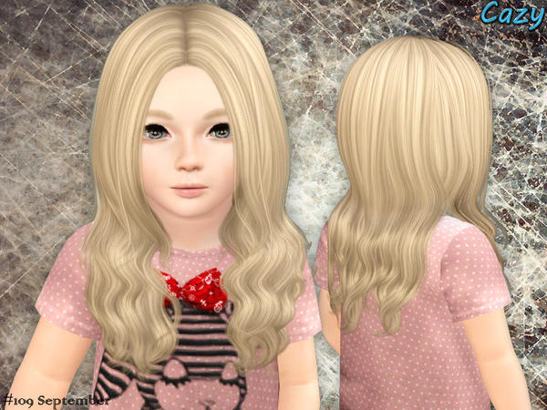Perfectly parted September hairstyle by Czay for Sims 3