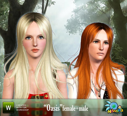 Oasis hairstyle by NewSea for Sims 3