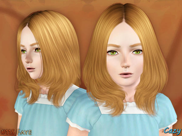 Below chin lenght hairstyle Faye by Cazy for Sims 3
