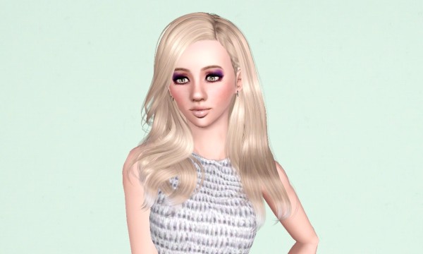 Naturally hairstyle NewSea `s  Shaine retextured by Marie Antoinette  for Sims 3