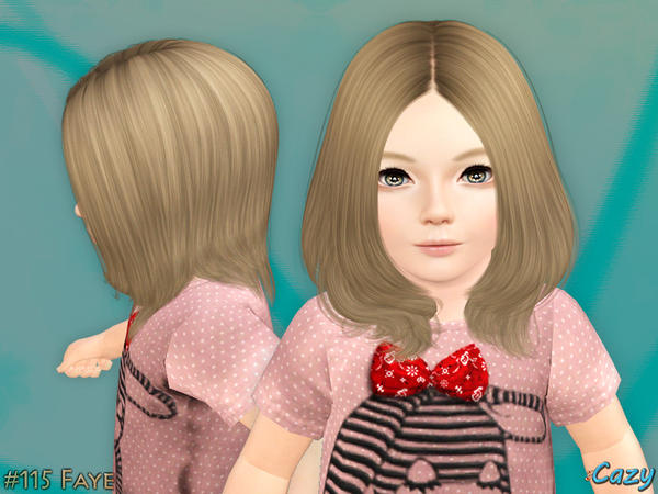 Below chin lenght hairstyle Faye by Cazy for Sims 3