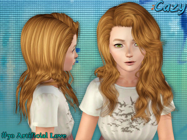 Artificial Love Hairstyle by Cazy for Sims 3