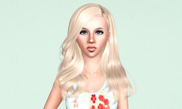 Naturally hairstyle NewSea `s  Shaine retextured by Marie Antoinette  for Sims 3