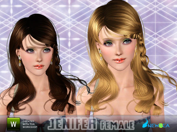 Jenifer Fancy hairstyle by NewSea for Sims 3