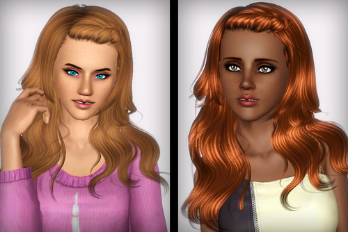 Super shiny hairstyle Newsea`s Morrison retextured by Forever and Always for Sims 3
