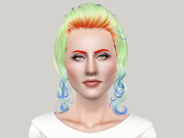 Caught bangs hairstyle NewSea`s Candice retextured by Fanskher for Sims 3