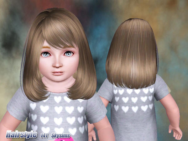 Cranberry bob hairstyle 141 by Skysims for Sims 3