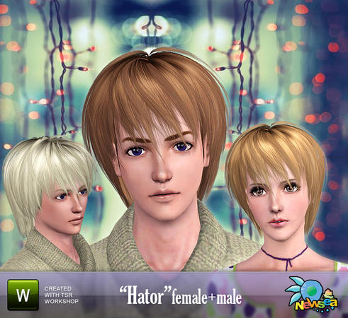 Hator hairstyle by NewSea for Sims 3