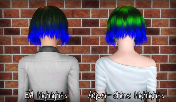 Soft and flowing bob hairstyle  Alesso’s Burn retextured by Forever and Always for Sims 3