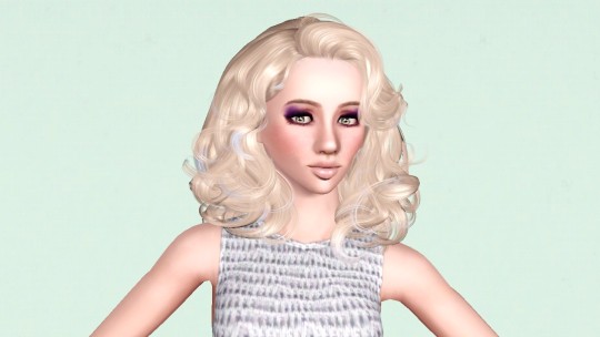 NewSea`s Miles Away hairstyle retextured by Marie Antoinette - Sims 3 Hairs