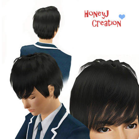 HoneyJ hairstyle by vanturk818 for Sims 3