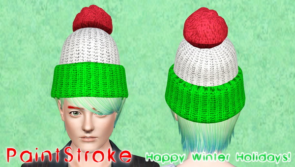  NewSea`s  Mistletoe hairstyle retextured by Katty for Sims 3