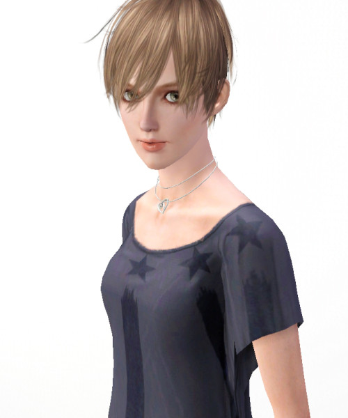 Straight short hairstyle by Kijiko for Sims 3