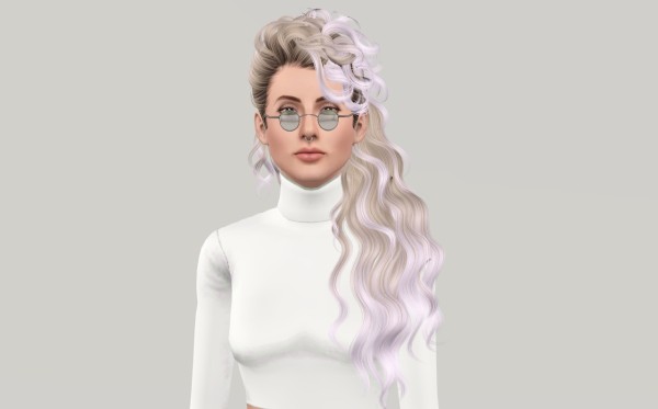 Newsea`s Disco Heaven hairstyle retextured by Fanaskher for Sims 3