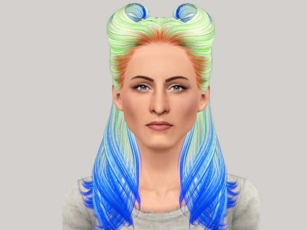Horny hairstyle Butterflysims 82 retextured by Fanskher for Sims 3