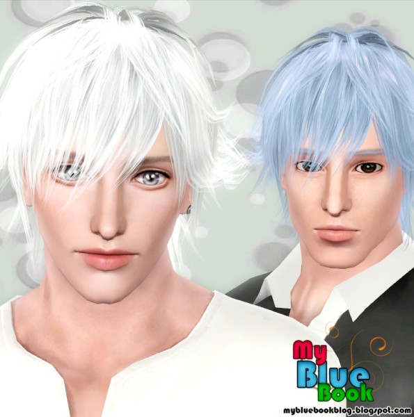 Edgy hairstyle 8ksims 005 retextured by TumTum Simiolino for Sims 3