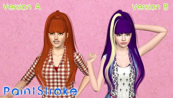 Butterfly 029 hairstyle retextured by Katty for Sims 3